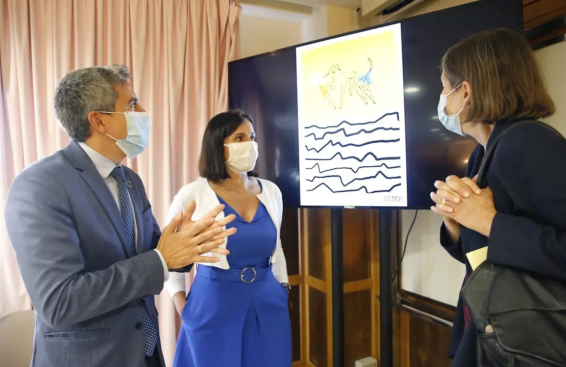 El Vicepresidente Y Consejero De Universidades, Igualdad, Cultura Y Deporte, Pablo Zuloaga, Interviene En La Presentaci&oacute;n De La Programaci&oacute;n De La Uimp.Cobertura De Nota Y Foto7 Jul 20