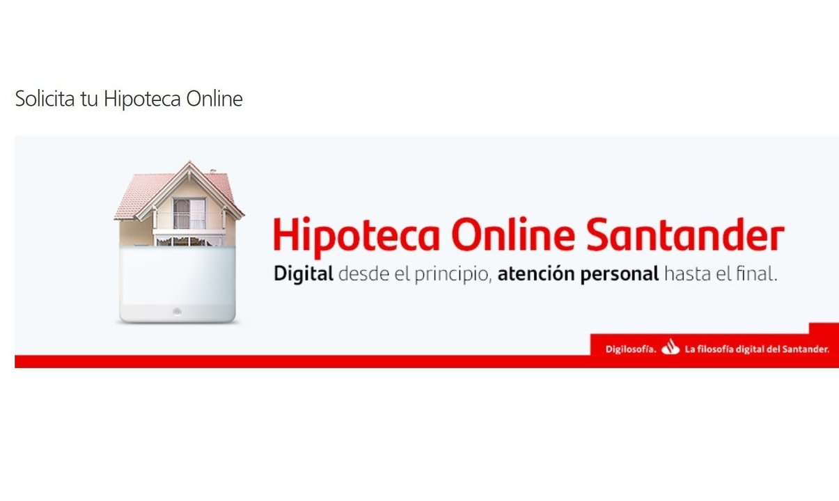 Hipoteca Online Santander.