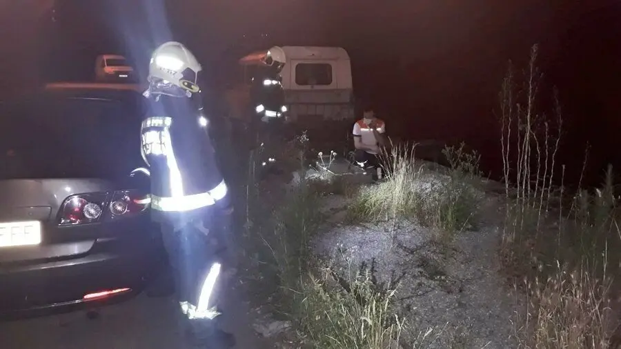 Los bomberos del 112 en Ojedo