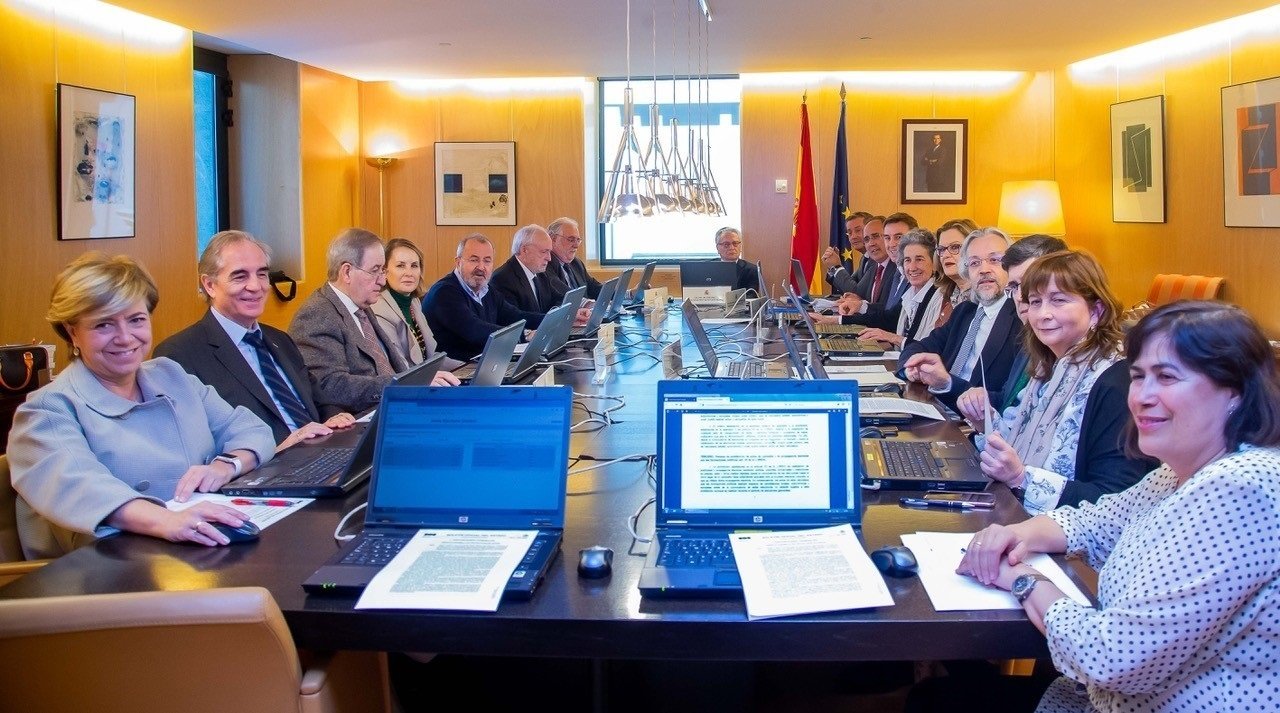 Miembros de la JEC en una reunión en una imagen de archivo.