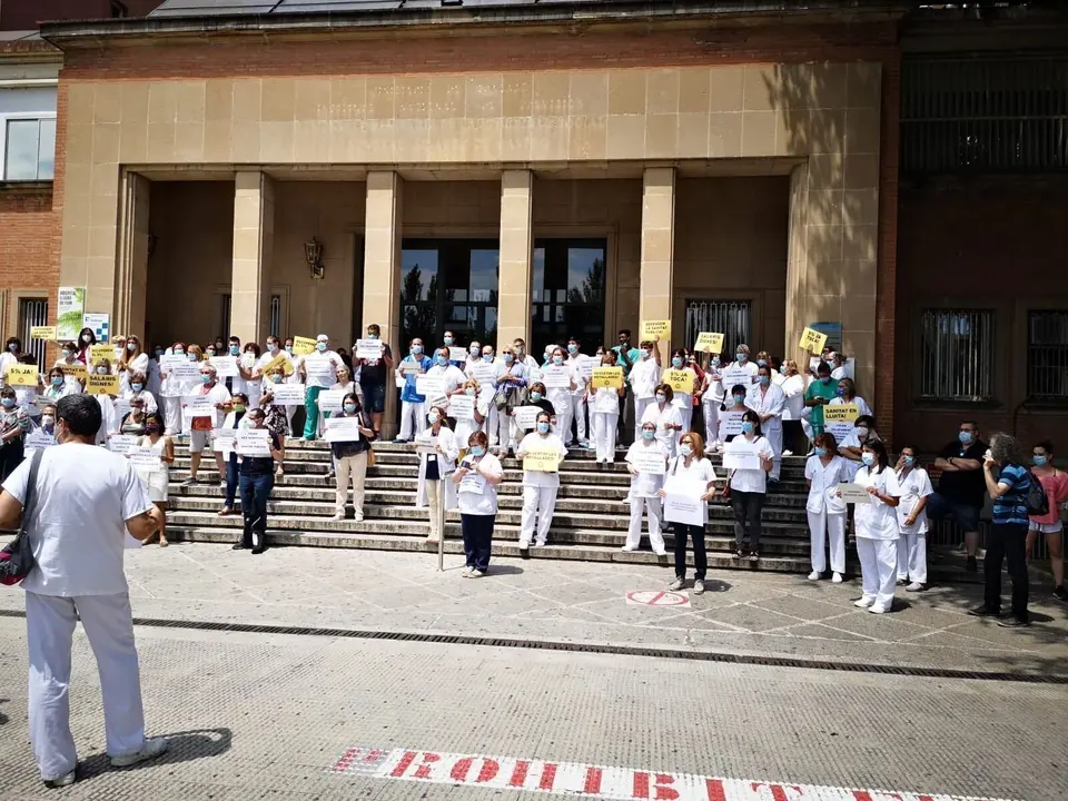 Profesionales sanitarios del Hospital Josep Trueta de Girona