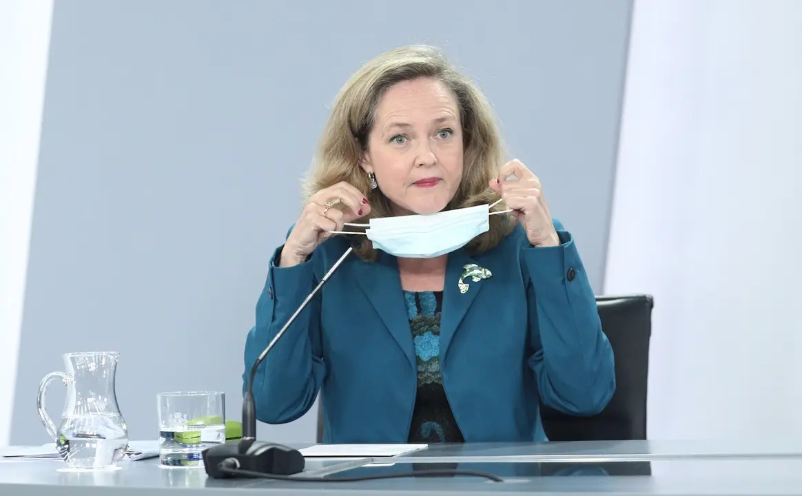 La vicepresidenta de Asuntos Econ&oacute;micos y Transformaci&oacute;n Digital, Nadia Calvi&ntilde;o