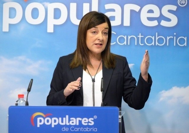 La presidenta del PP de Cantabria, María José Sáenz de Buruaga. Archivo