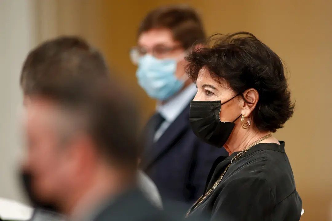 La ministra de Educaci&oacute;n y Formaci&oacute;n Profesional, Isabel Cela&aacute;, durante la presentaci&oacute;n del Plan de Modernizaci&oacute;n de la Formaci&oacute;n Profesional, en Moncloa, Madrid (Espa&ntilde;a), a 22 de julio de 2020.