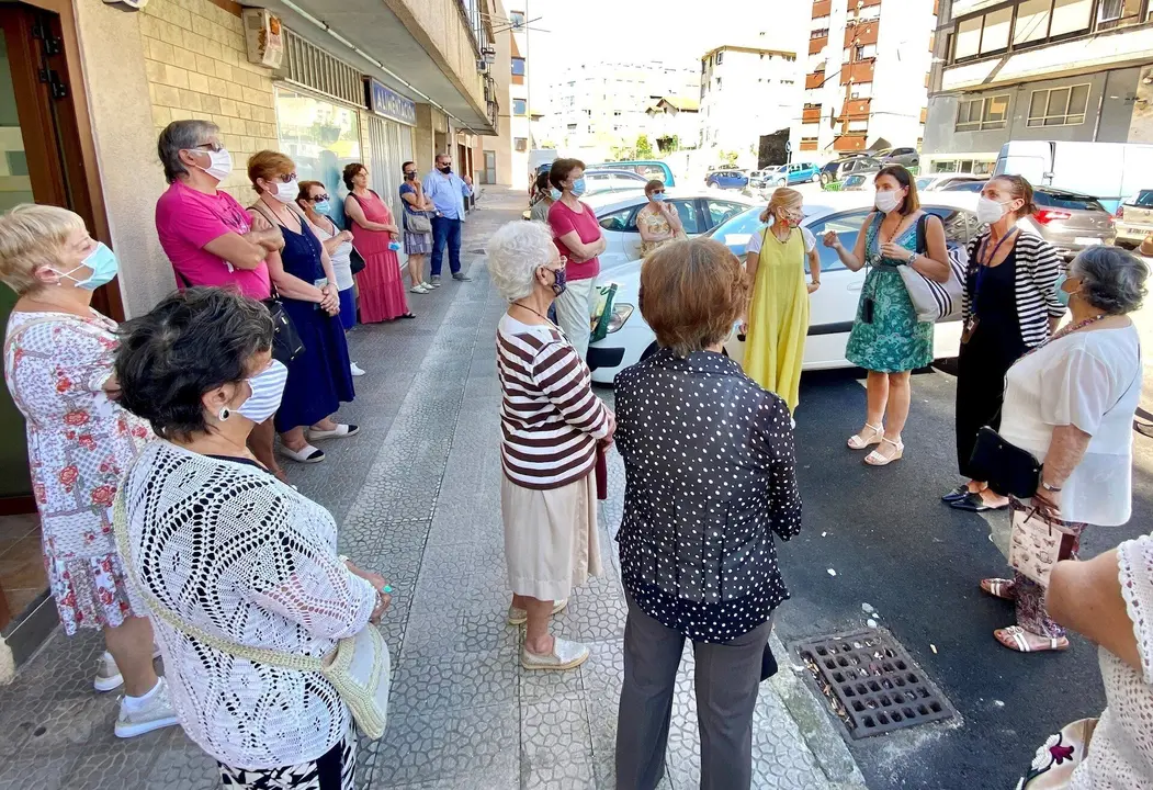 Visita de la alcaldesa a Entrehuertas
