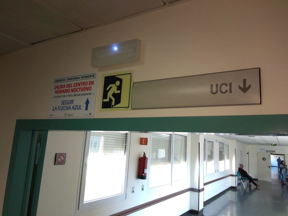 Acceso a la UCI en un hospital de Almería