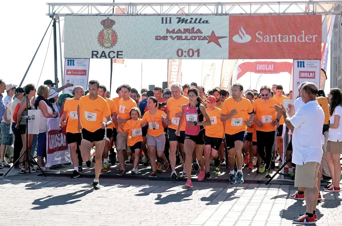 Foto de una edici&oacute;n anterior de la 'Milla Mar&iacute;a de Villota'
