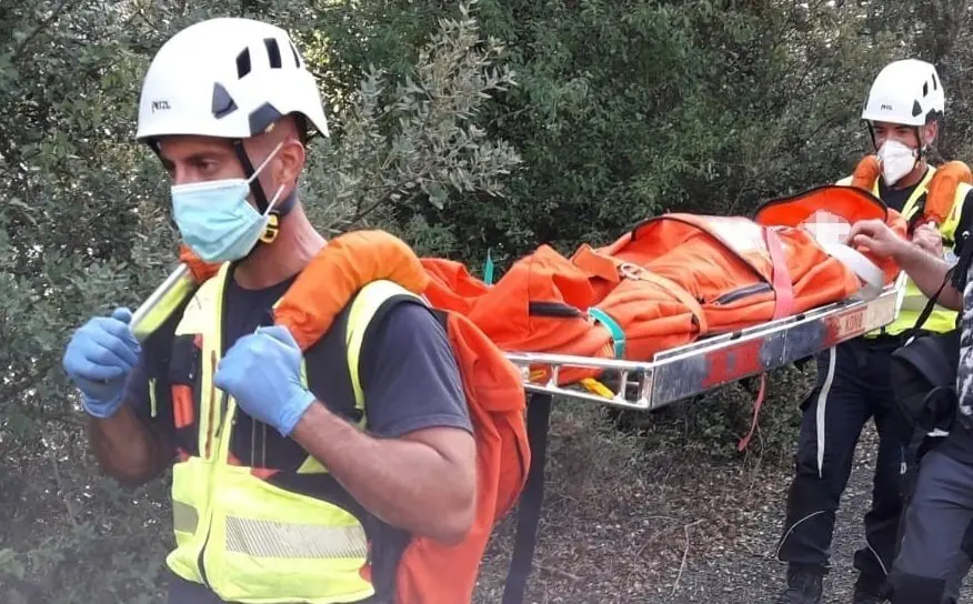 Evacuaci&oacute;n senderista ruta Virgen de Lebe&ntilde;a
