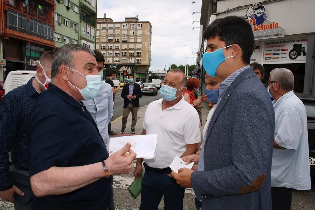 Daniel Fern&aacute;ndez en la calle Castilla