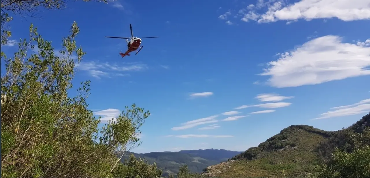 Rescate del helic&oacute;ptero del Gobierno