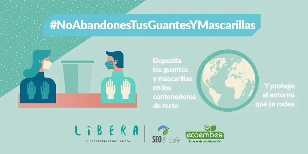 Campa&ntilde;a de sensibilizaci&oacute;n sobre abandono de mascarillas en espacios p&uacute;blicos