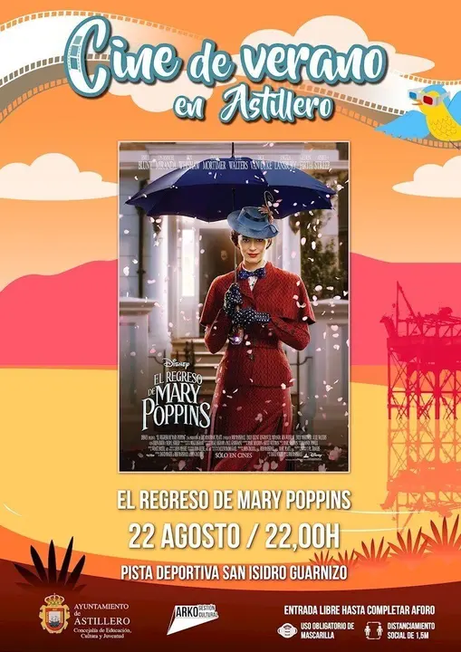 Cartel cine de verano de Astillero