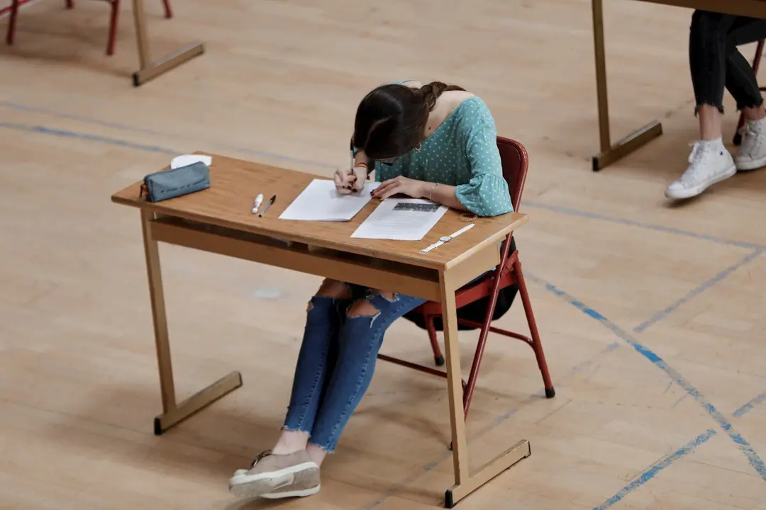 Una alumna de bachillerato del Colegio Virgen de Europa de Boadilla del Monte (Madrid)