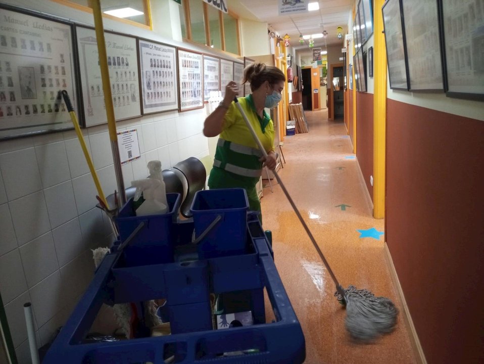 Limpieza en centros educativos