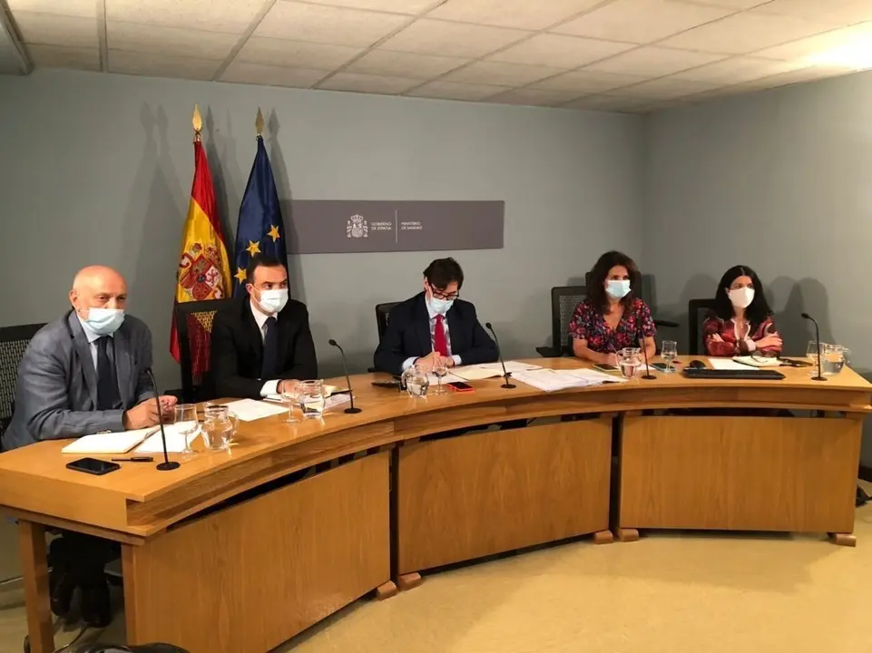 El ministro de Sanidad, Salvador Illa, presiden la reuni&oacute;n del Consejo Interterritorial del Sistema Nacional de Salud del 26 de agosto de 2020.