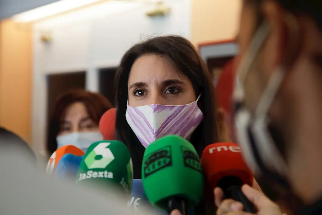 La ministra de Igualdad, Irene Montero
