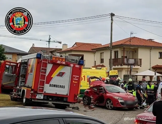Accidente rotonda Corb&aacute;n