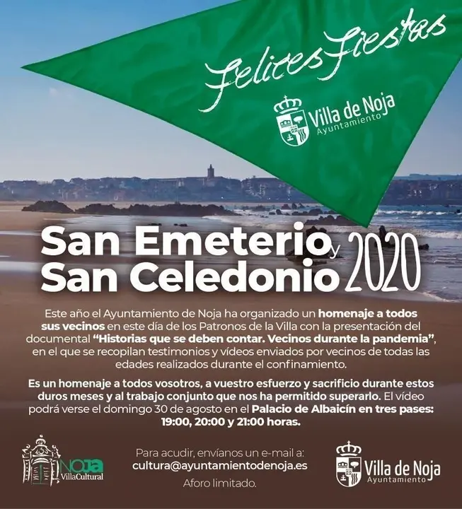 Cartel homenaje a vecinos