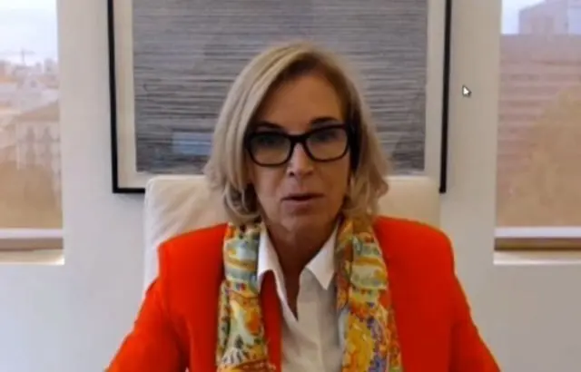 La consejera delegada de Bankinter, Mar&iacute;a Dolores Dancausa, en el curso organizado por APIE y BBVA en la UIMP.