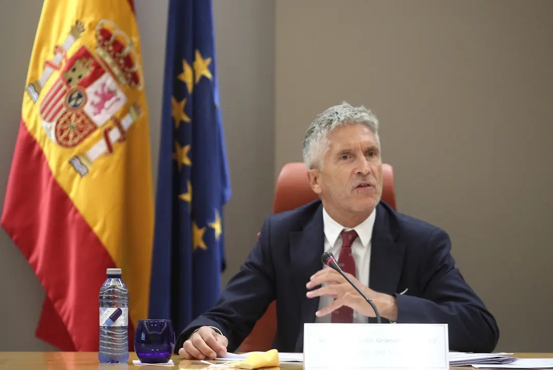 El ministro del Interior, Fernando Grande-Marlaska, presenta el Balance de Siniestralidad Vial del verano 2020 en la Direcci&oacute;n General de Tr&aacute;fico, en Madrid (Espa&ntilde;a), a 3 de septiembre de 2020.