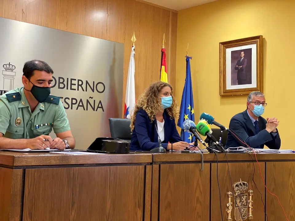 La delegada del Gobierno en la rueda de prensa de tr&aacute;fico