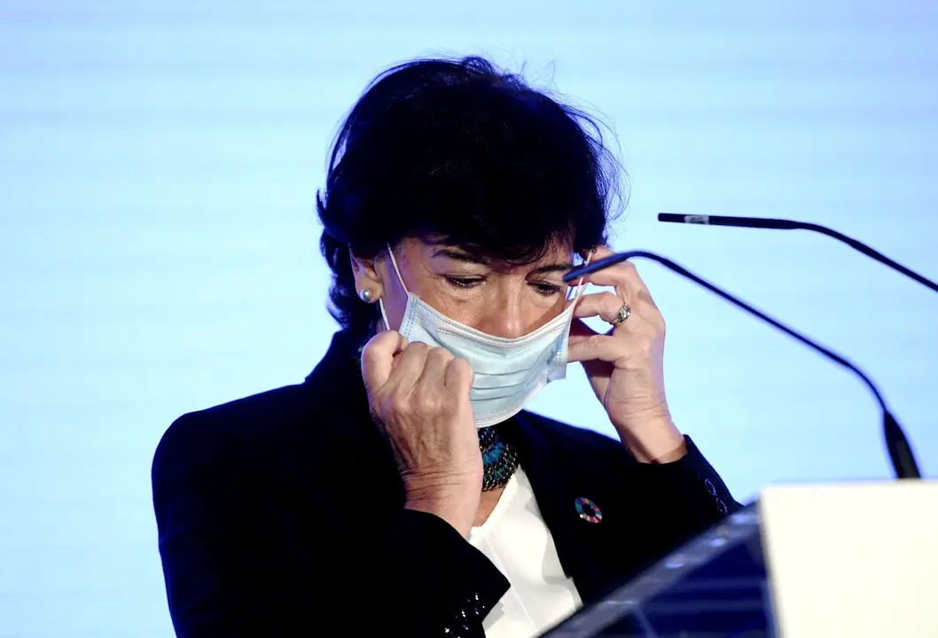 La ministra de Educaci&oacute;n y Formaci&oacute;n Profesional, Isabel Cela&aacute;, en un acto esta semana