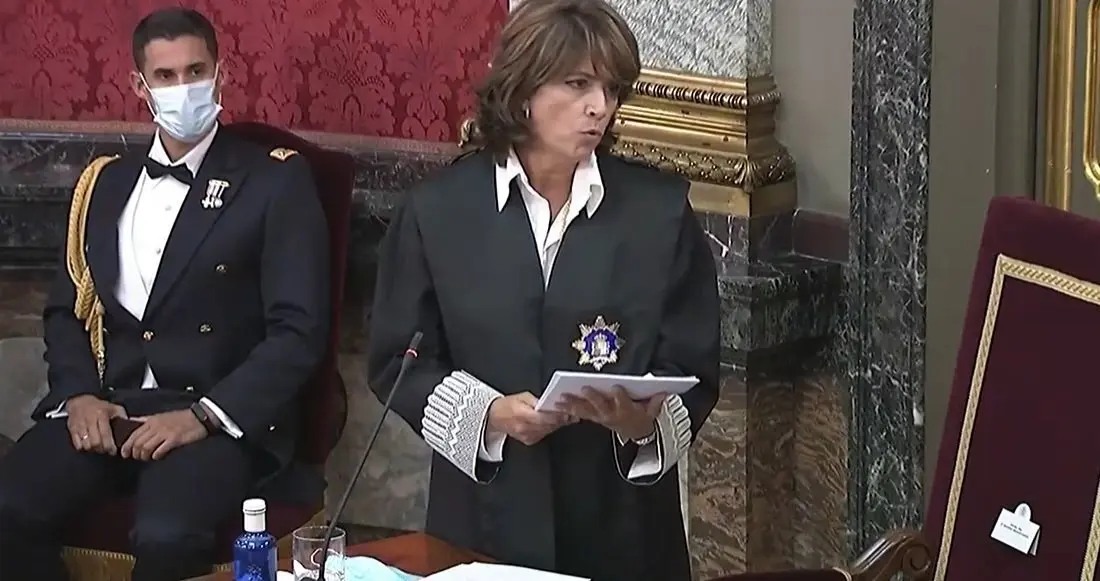 La fiscal general del Estado, Dolores Delgado, durante la apertura del a&ntilde;o judicial