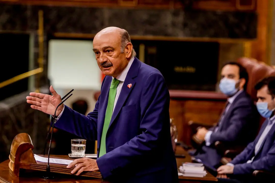 El diputado nacional del Partido Regionalista de Cantabria, Jos&eacute; Mar&iacute;a Maz&oacute;n, en el Congreso. Archivo