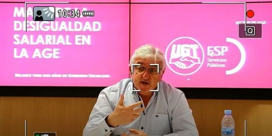 El secretario de la AGE en FSP-UGT, Carlos &Aacute;lvarez.