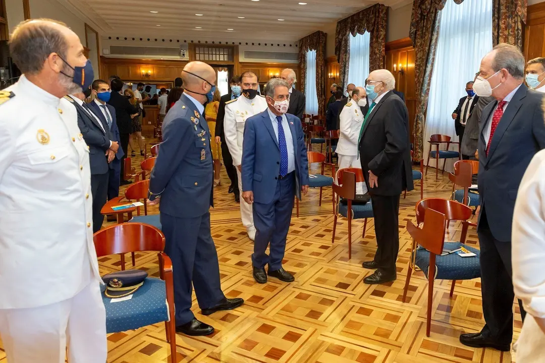 El presidente regional, Miguel &Aacute;ngel Revilla, en el acto celebrado en el Palacio de la Magdalena