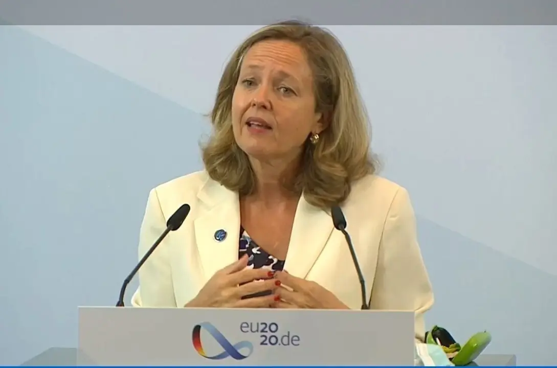 La vicepresidenta Nadia Calvi&ntilde;o.