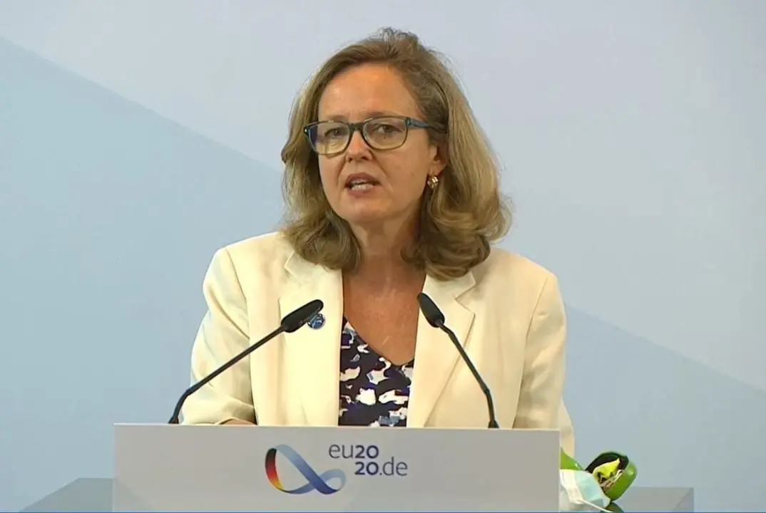 La vicepresidenta Nadia Calvi&ntilde;o.