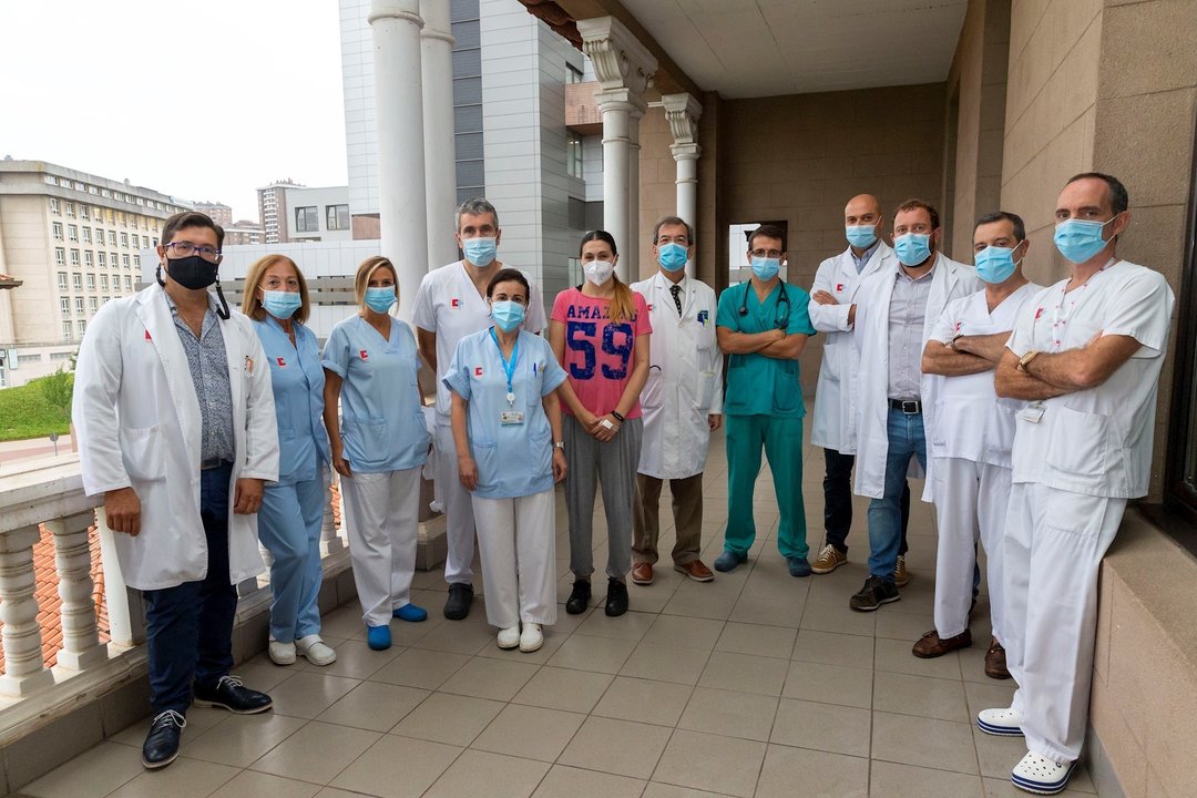 Equipo de trasplantes del Hosputal Valdecilla de Santander