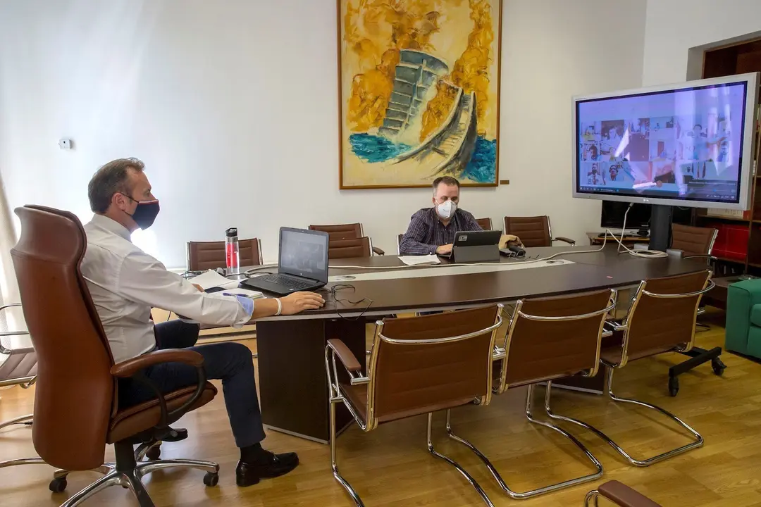 El consejero de Desarrollo Rural, Guillermo Blanco, participa por videoconferencia en la Conferencia Sectorial de Medio Ambiente