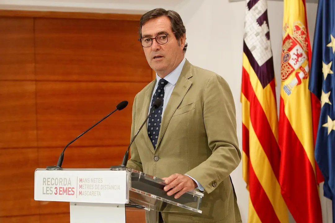 El presidente de la CEOE, Antonio Garamendi