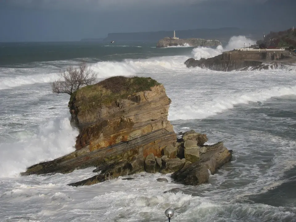 Temporal en Santander. Archivo   
