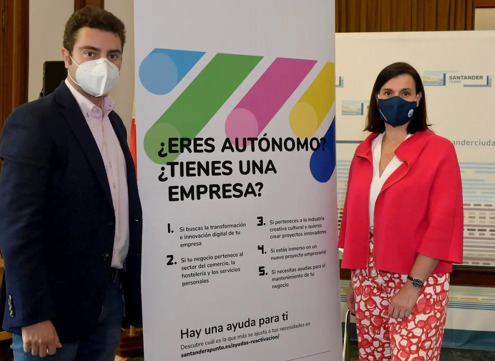 Portilla e Igual presentan ayudas a comercios y empresas de la ciudad