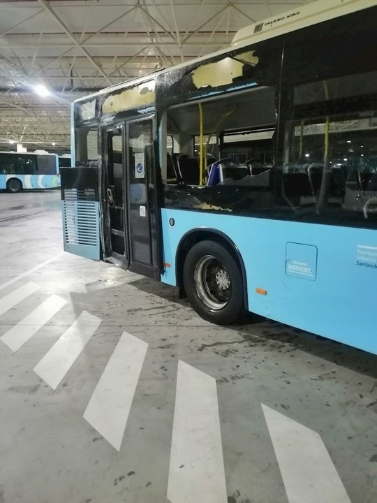 Desperfectos en autobuses