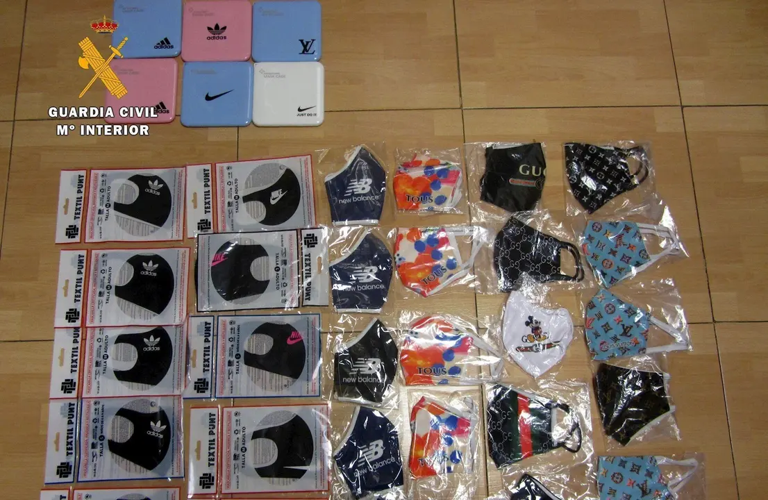 Mascarillas falsificadas