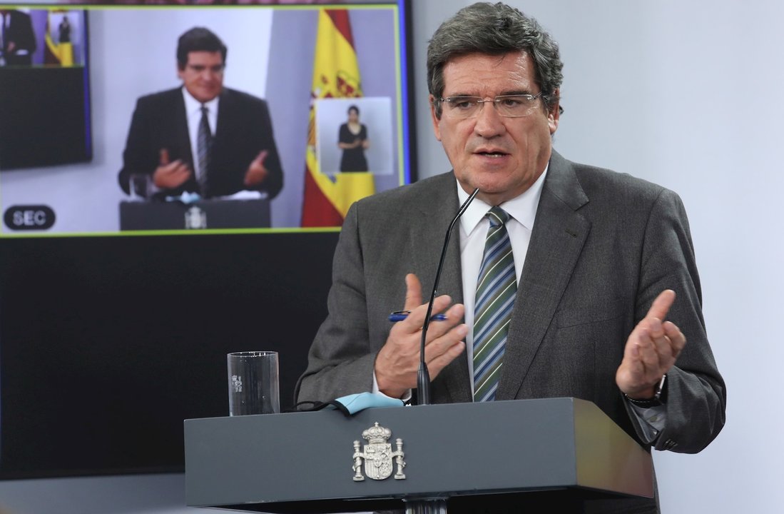 El ministro de Seguridad Social y Migraciones, José Luis Escrivá, comparece en rueda de prensa posterior al Consejo de Ministro celebrado en Moncloa, en Madrid (España), a 29 de septiembre de 2020.