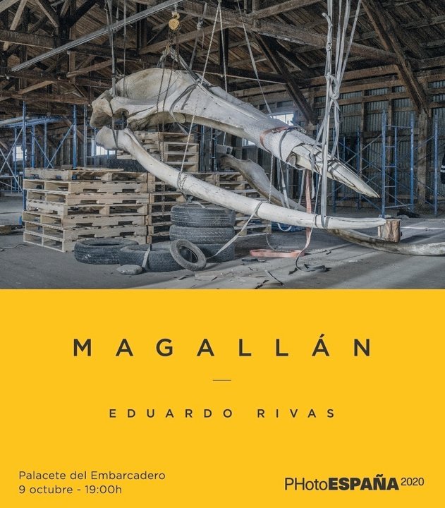 Cartel de la exposición 'Magallán', del cántabro Eduardo Rivas