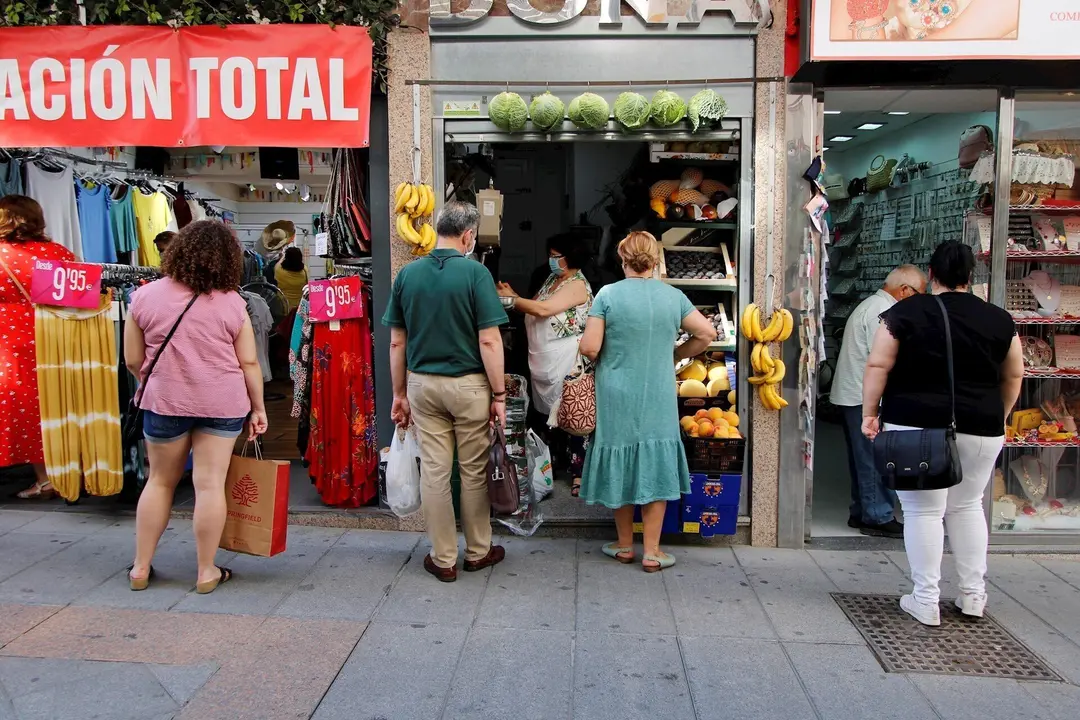 Calle comercial de M&eacute;rida.