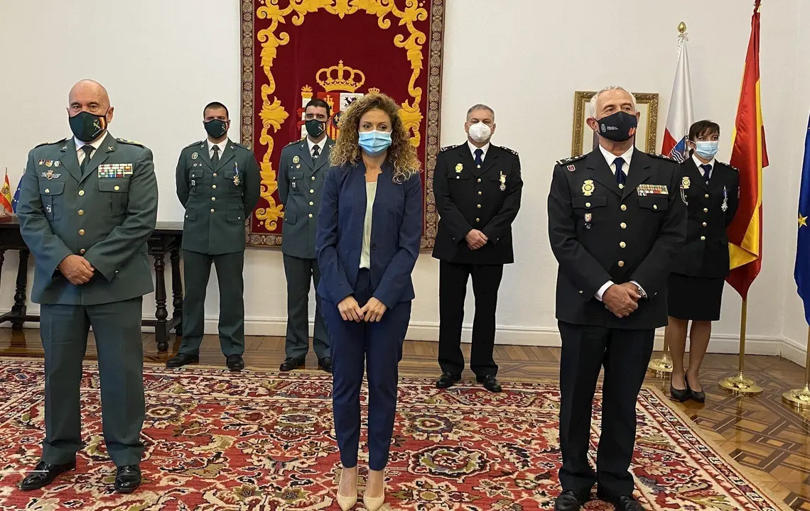 La delegada del Gobierno, Ainoa Qui&ntilde;ones, en el acto de imposici&oacute;n de condecoraciones a Polic&iacute;a y Guardia Civil