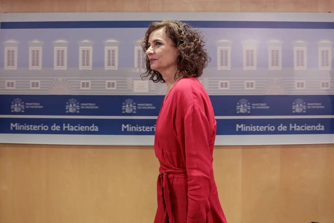 La ministra de Hacienda, Mar&iacute;a Jes&uacute;s Montero, tras presidir el Consejo de Pol&iacute;tica Fiscal y Financiera (CPFF) en el Ministerio de Hacienda, en Madrid (Espa&ntilde;a) a 7 de febrero de 2020.