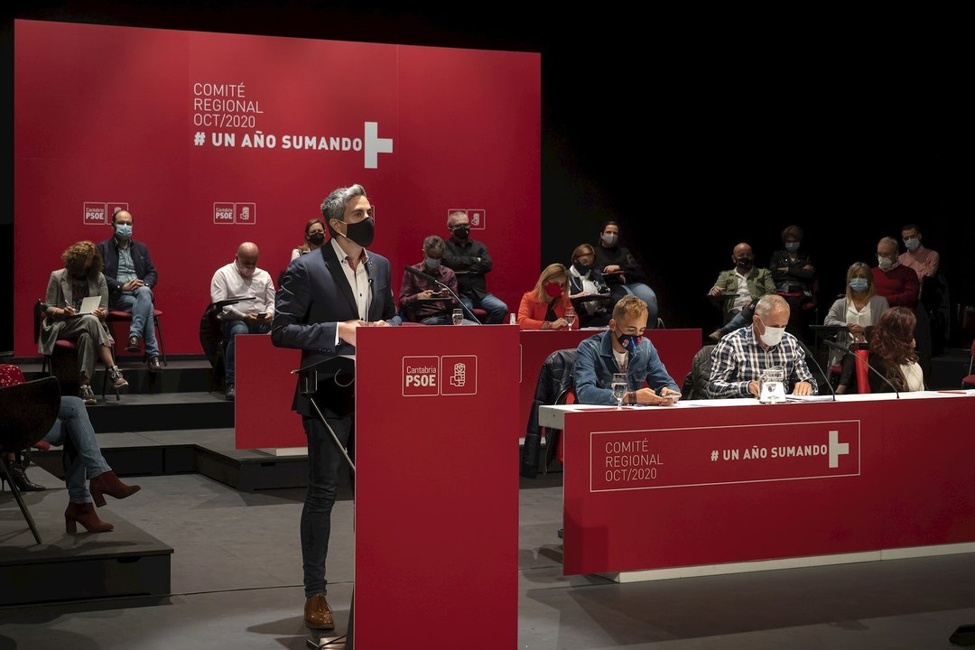 El vicepresidente de Cantabria y secretario general del PSOE autonómico, Pablo Zuloaga
