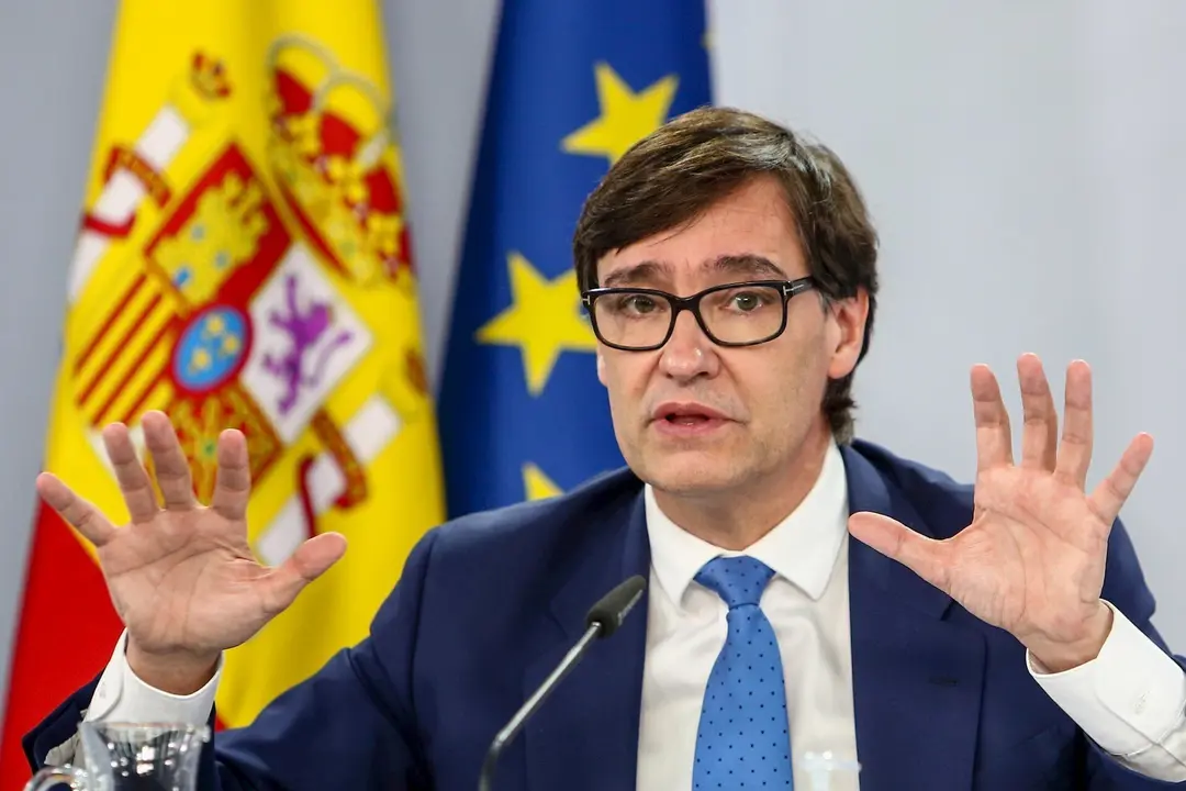 El ministro de Sanidad, Salvador Illa, comparece en rueda de prensa en Moncloa para informar de la evoluci&oacute;n de la pandemia, en Madrid (Espa&ntilde;a), a 13  de octubre de 2020.