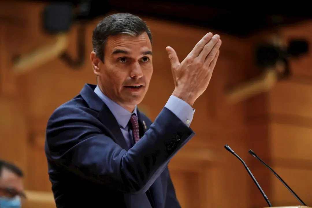 El presidente del Gobierno, Pedro S&aacute;nchez, comparece ante el Pleno del Senado.
