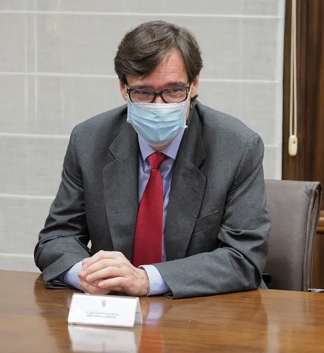 El ministro de Sanidad, Salvador Illa, 