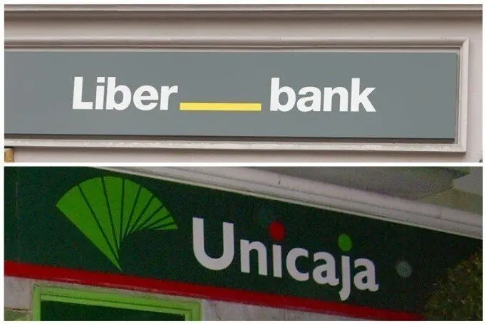 Logos de Unicaja y Liberbank