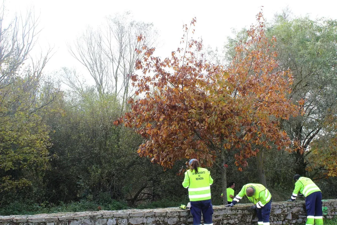 Trabajos en el r&iacute;o H&iacute;jar